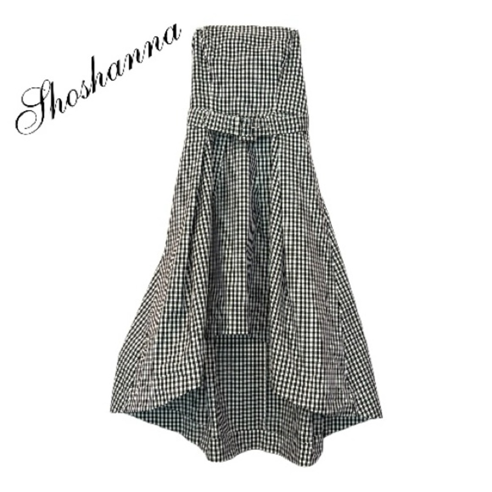 Shoshanna High-Low Strapless Dress